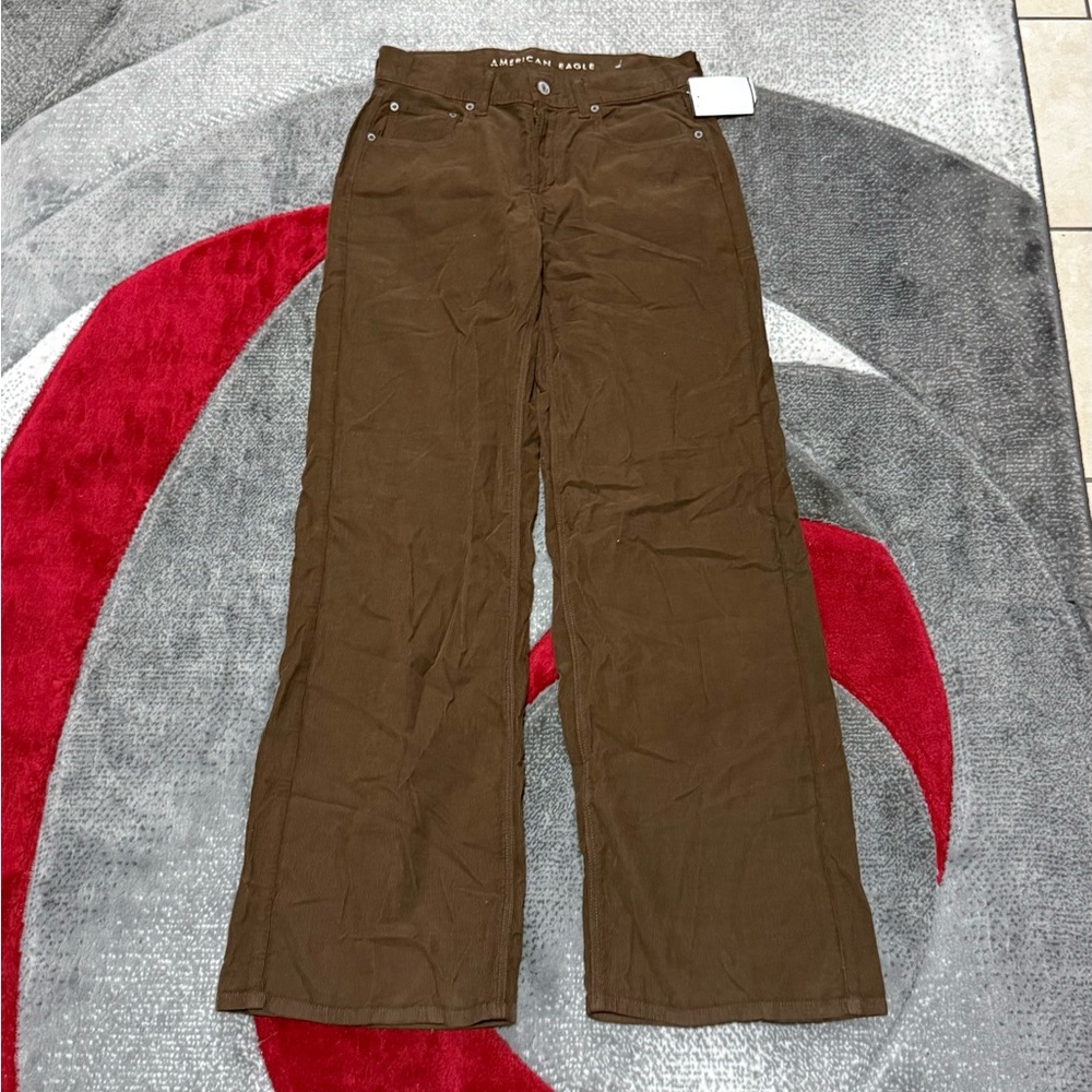 American Eagle Outfitters Brown Wide Leg Corduroy Pants
